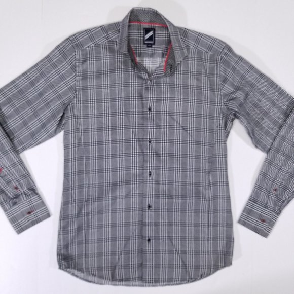 Hechter Checks/Boxes Casual Button Up Shirt - Picture 1 of 8